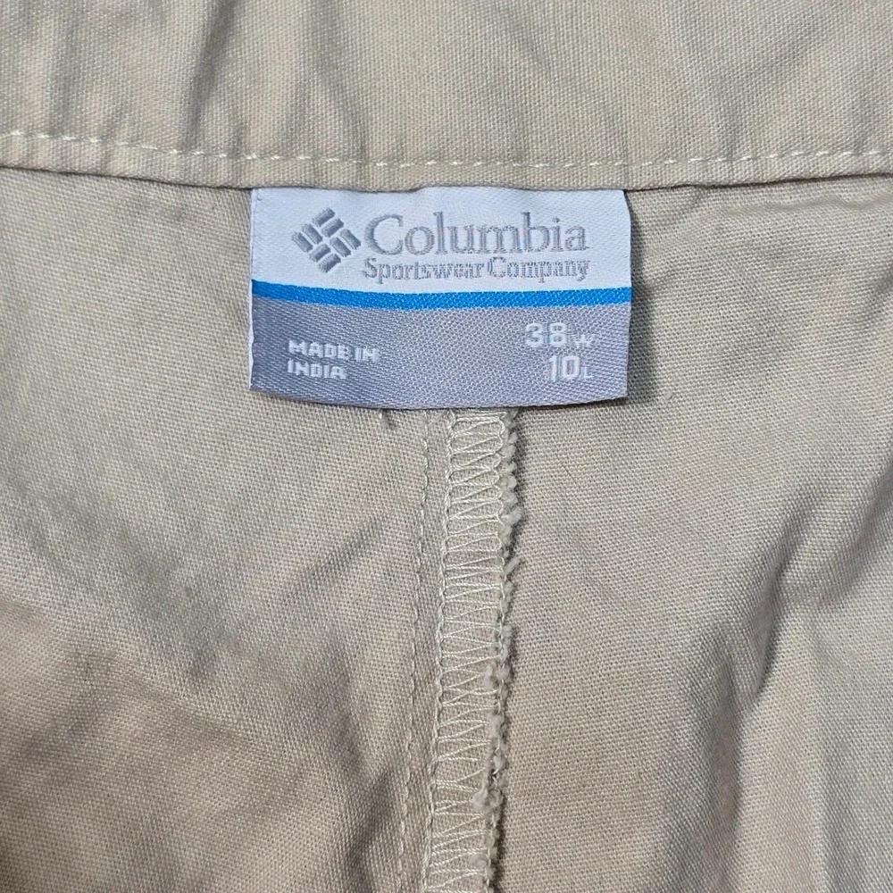 Columbia PFG Khaki Tan LSU‎ Tigers Fan Gear Embroidered Chino Shorts Mens 38